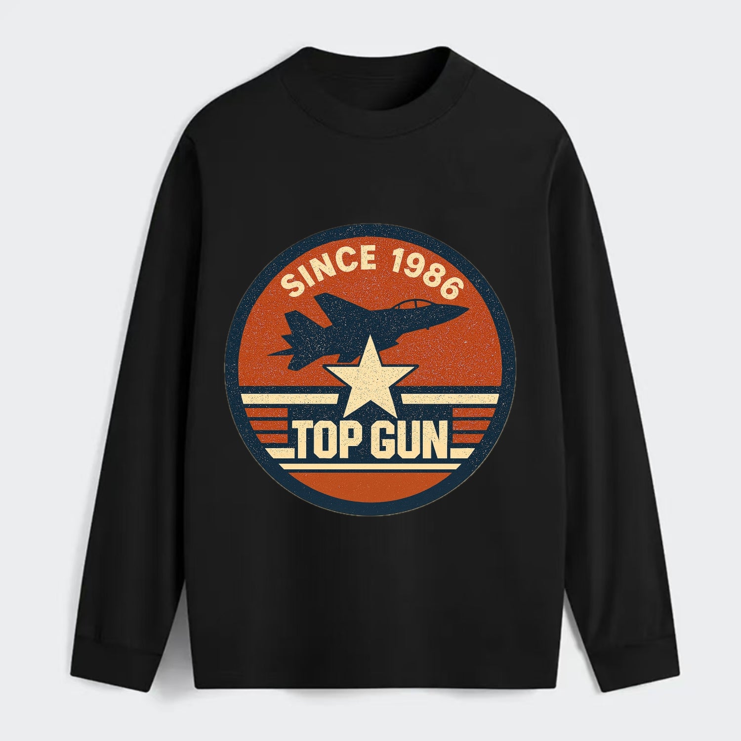Top Gun Since 1986 - Classic Long Sleeve Shirt - Black