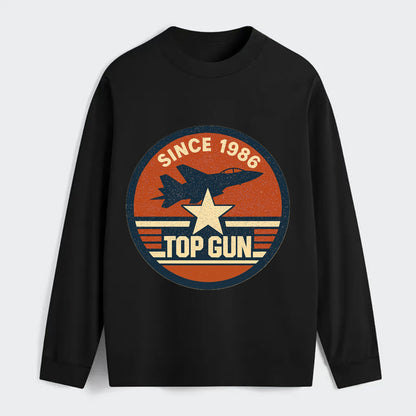 Top Gun Since 1986 - Classic Long Sleeve Shirt - Black