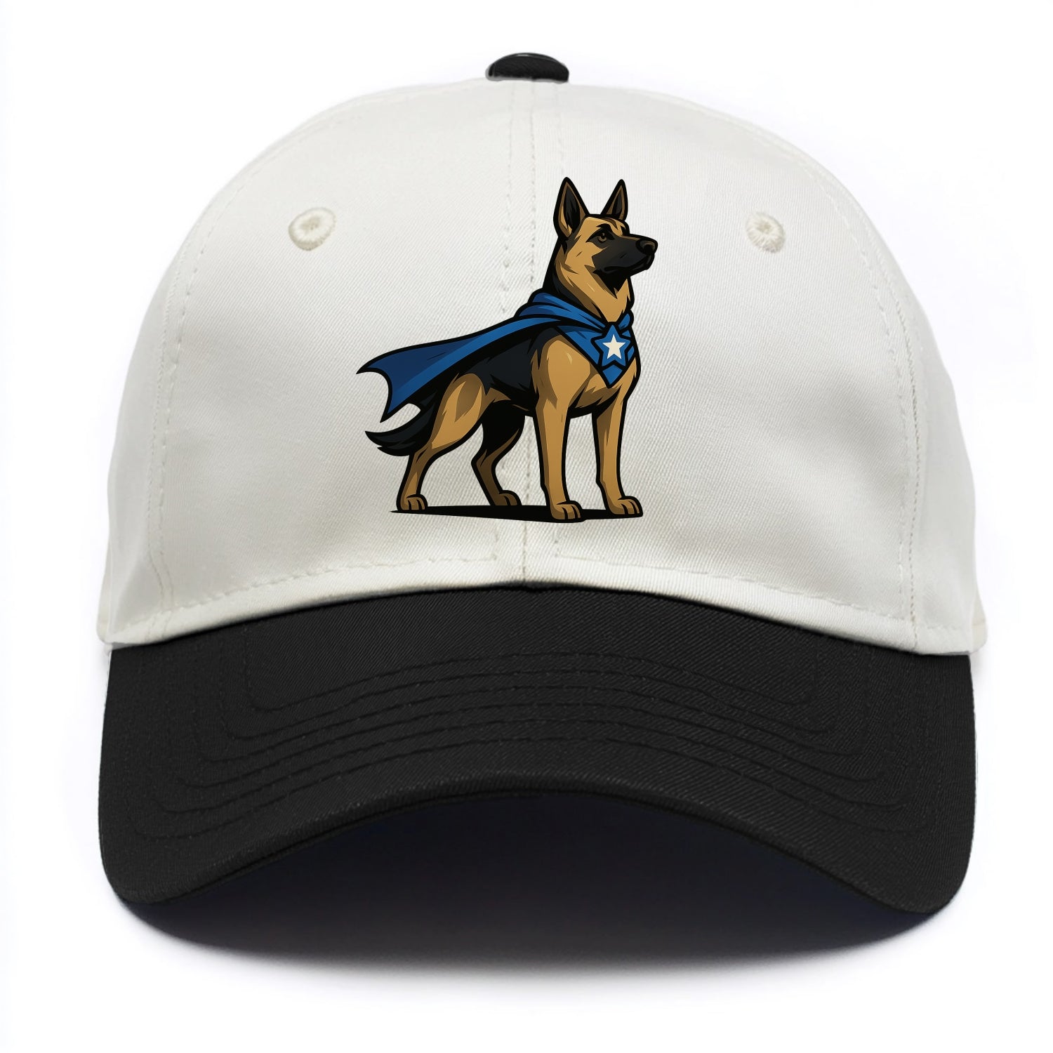 German Shepherd Patriotic Hero  - Two Tone Cap - Black