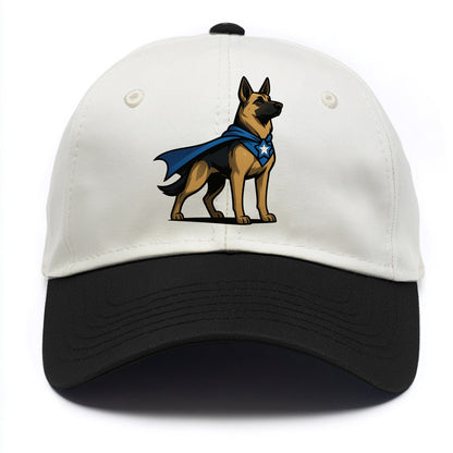 German Shepherd Patriotic Hero  - Two Tone Cap - Black