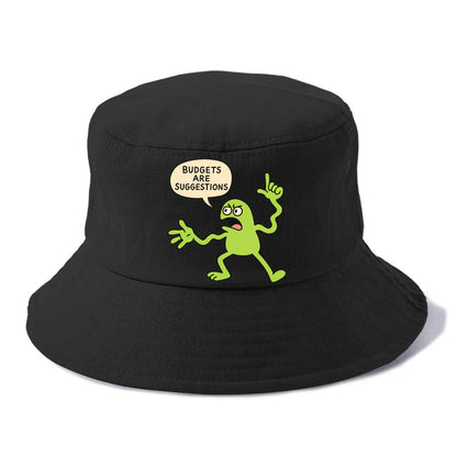 BUDGETS ARE SUGGESTIONS | Rebellious calculator - Bucket Hat - Black
