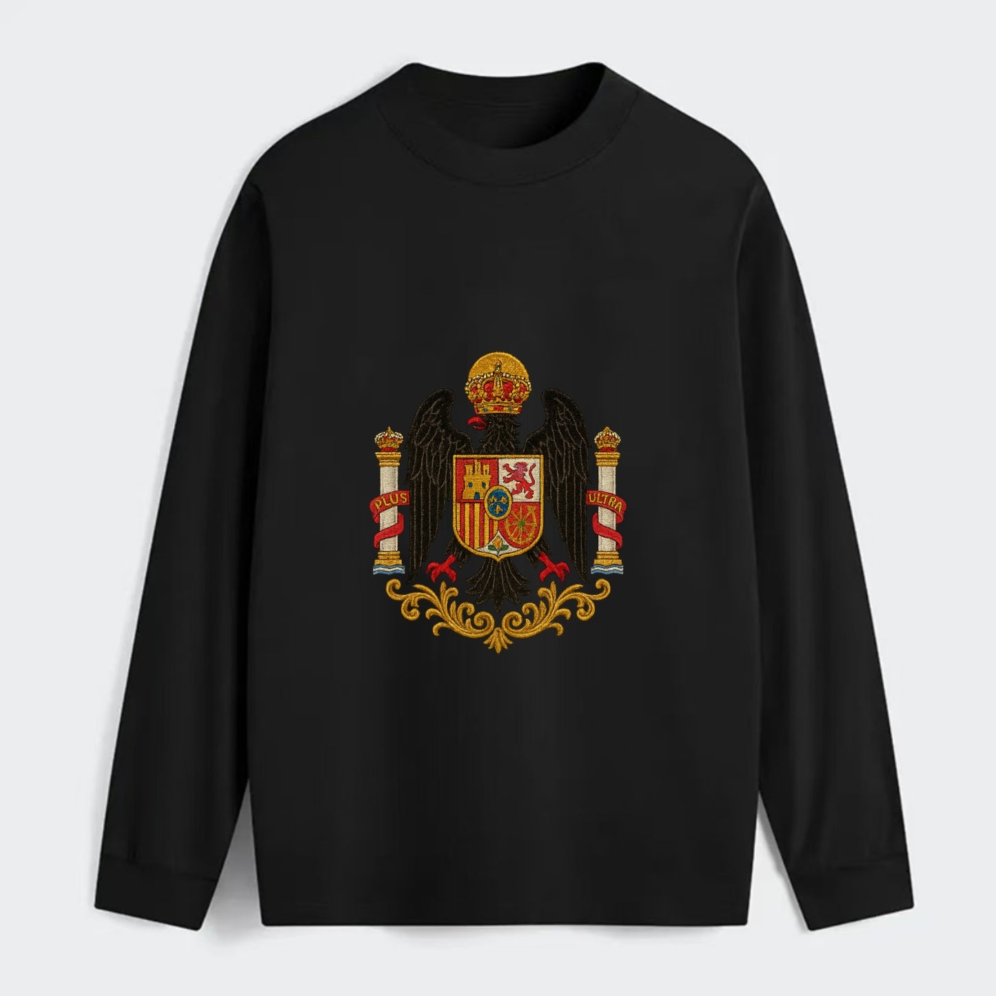 Imperial Eagle Of Spain Crest - Classic Long Sleeve Shirt - Black