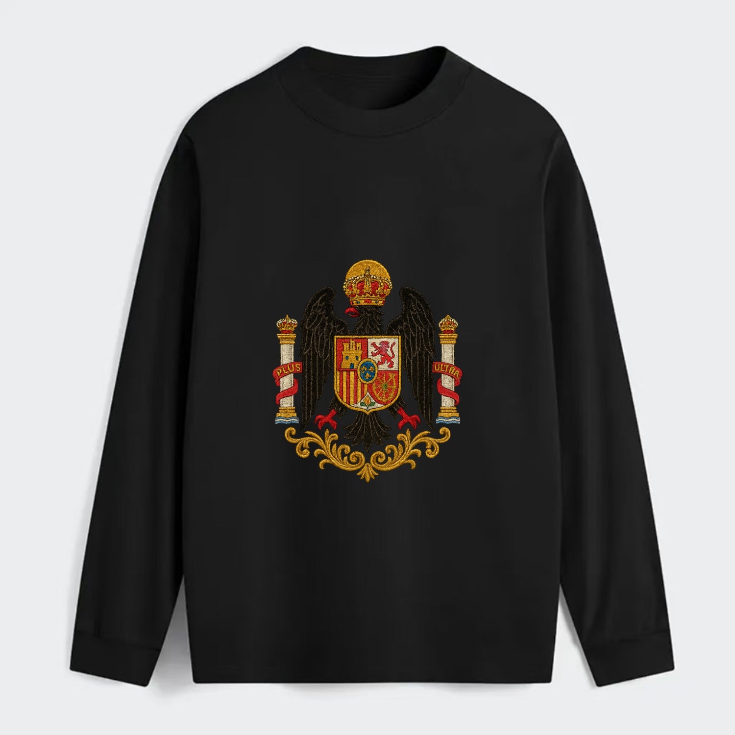 Imperial Eagle Of Spain Crest - Classic Long Sleeve Shirt - Black