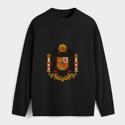 Imperial Eagle Of Spain Crest - Classic Long Sleeve Shirt - Black