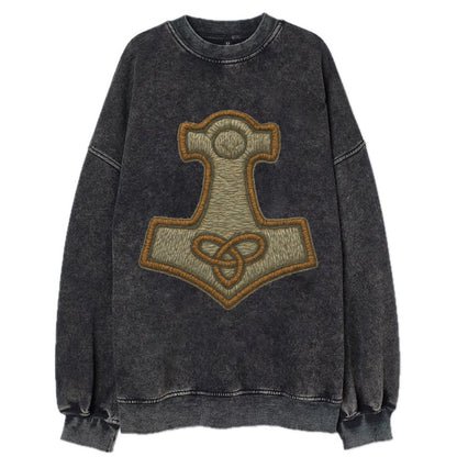 Mjolnir - Vintage Sweatshirt - Black