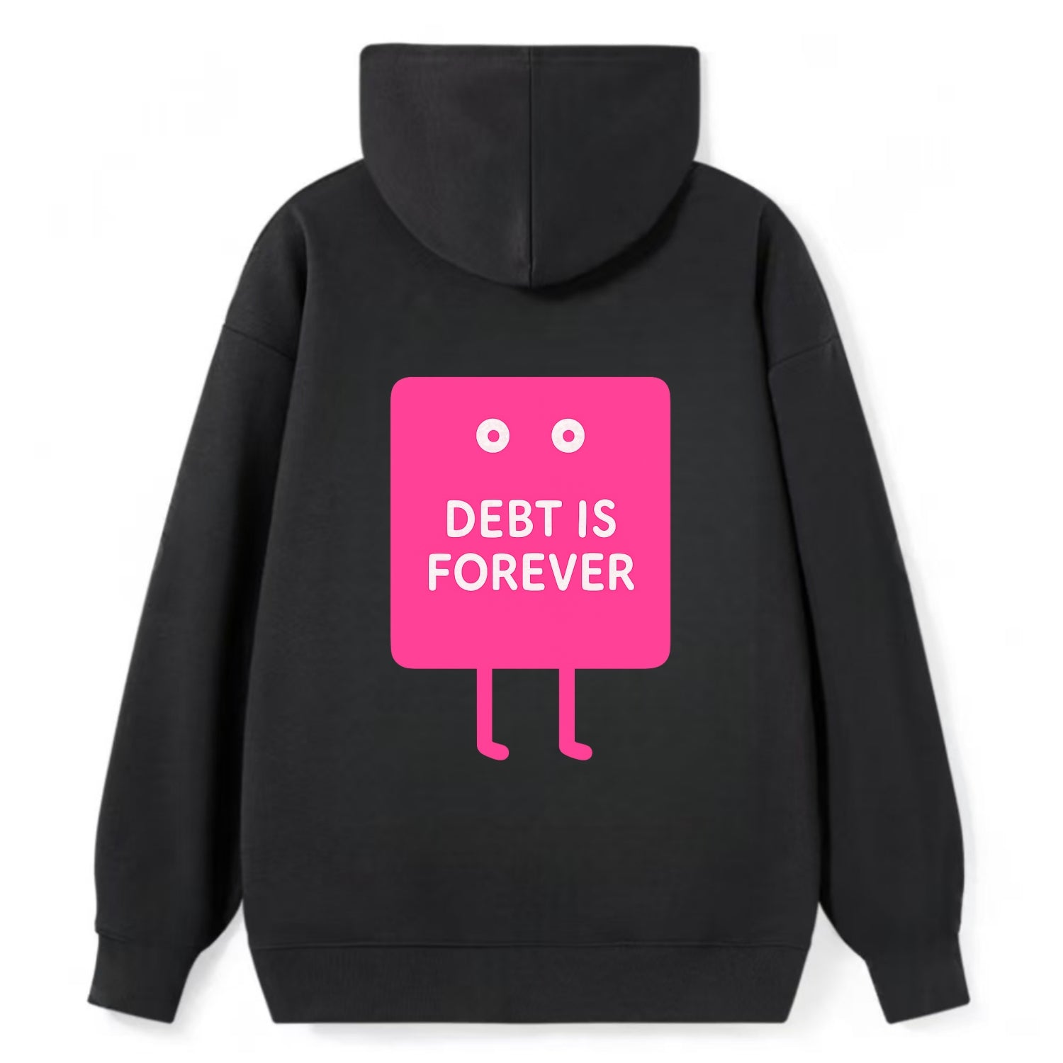 DEBT IS FOREVER | Immortal credit card - Classic Pullover Hoodie - Black