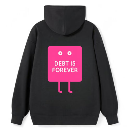 DEBT IS FOREVER | Immortal credit card - Classic Pullover Hoodie - Black