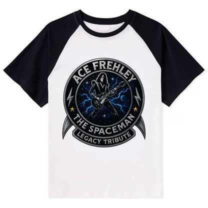 Ace Legacy Seal - Contrast Raglan T-shirt - Black