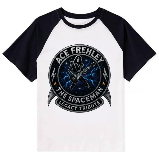 Ace Legacy Seal - Contrast Raglan T-shirt - Black