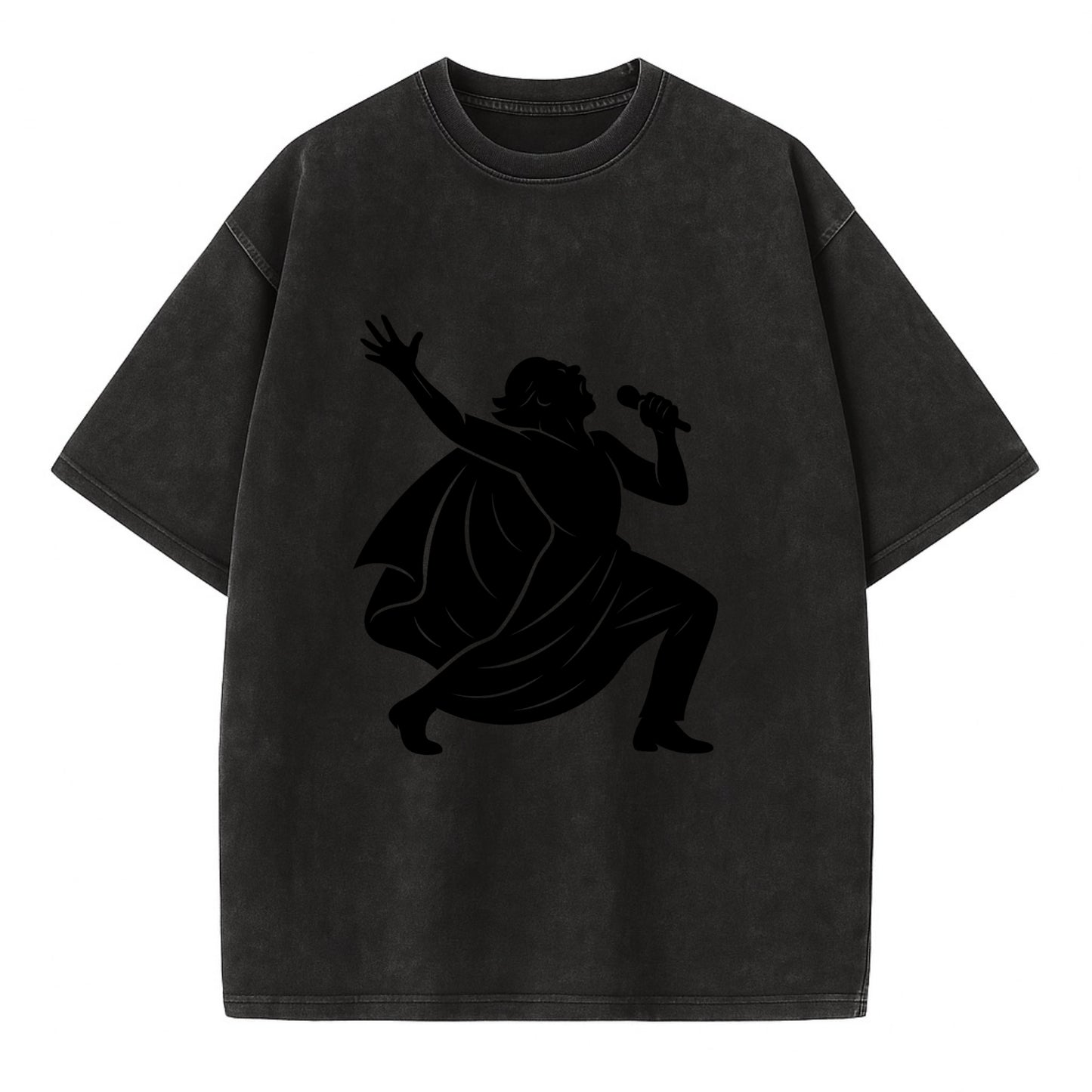 Opera singer powerful finale - Vintage T-shirt - Black