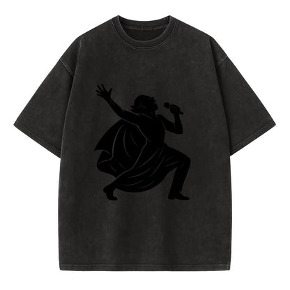 Opera singer powerful finale - Vintage T-shirt - Black