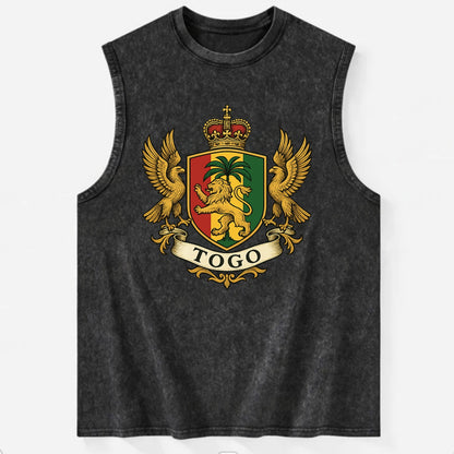 Togo Heritage Badge  - Vintage Washed Tank - Black