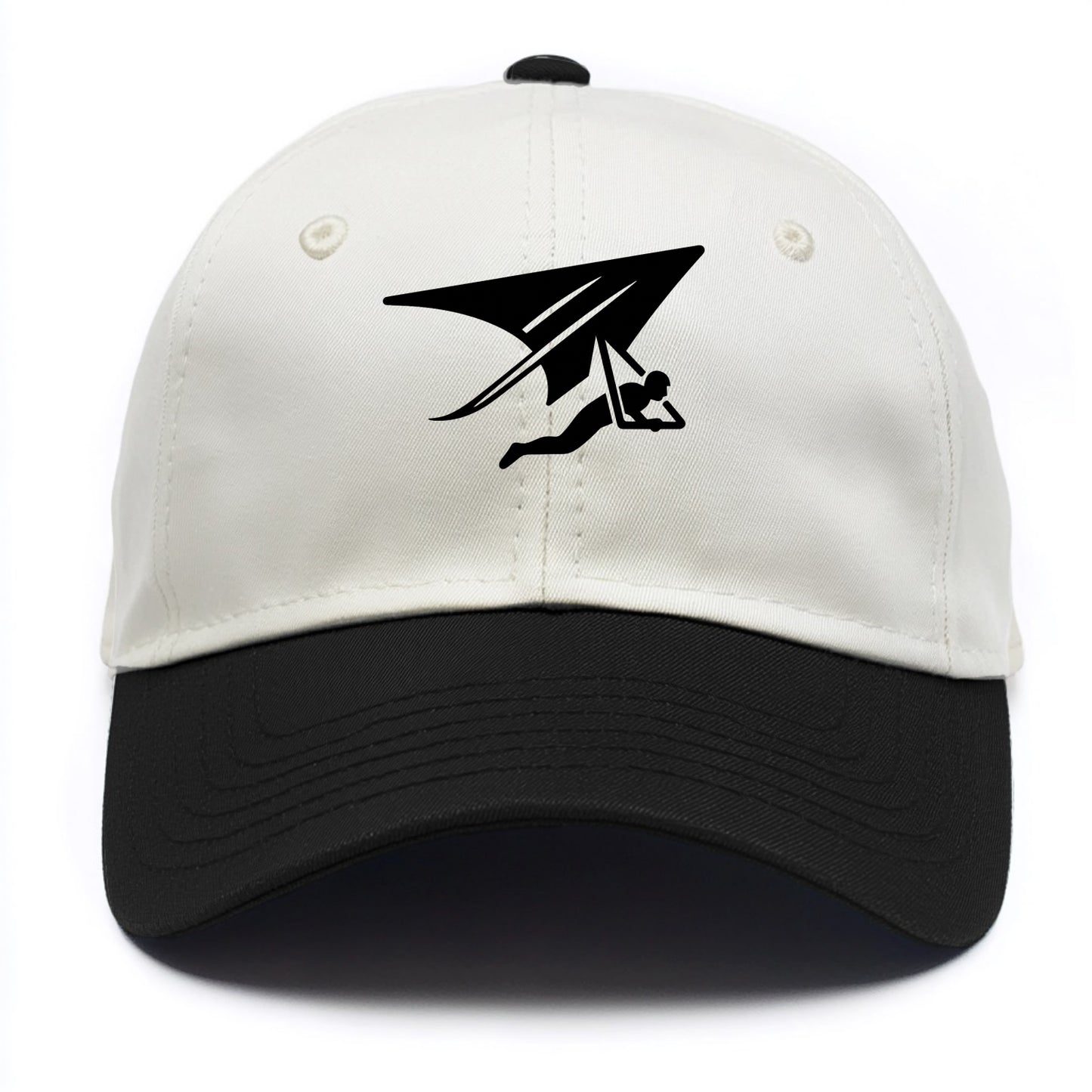Hang glider soaring - Two Tone Cap - Black