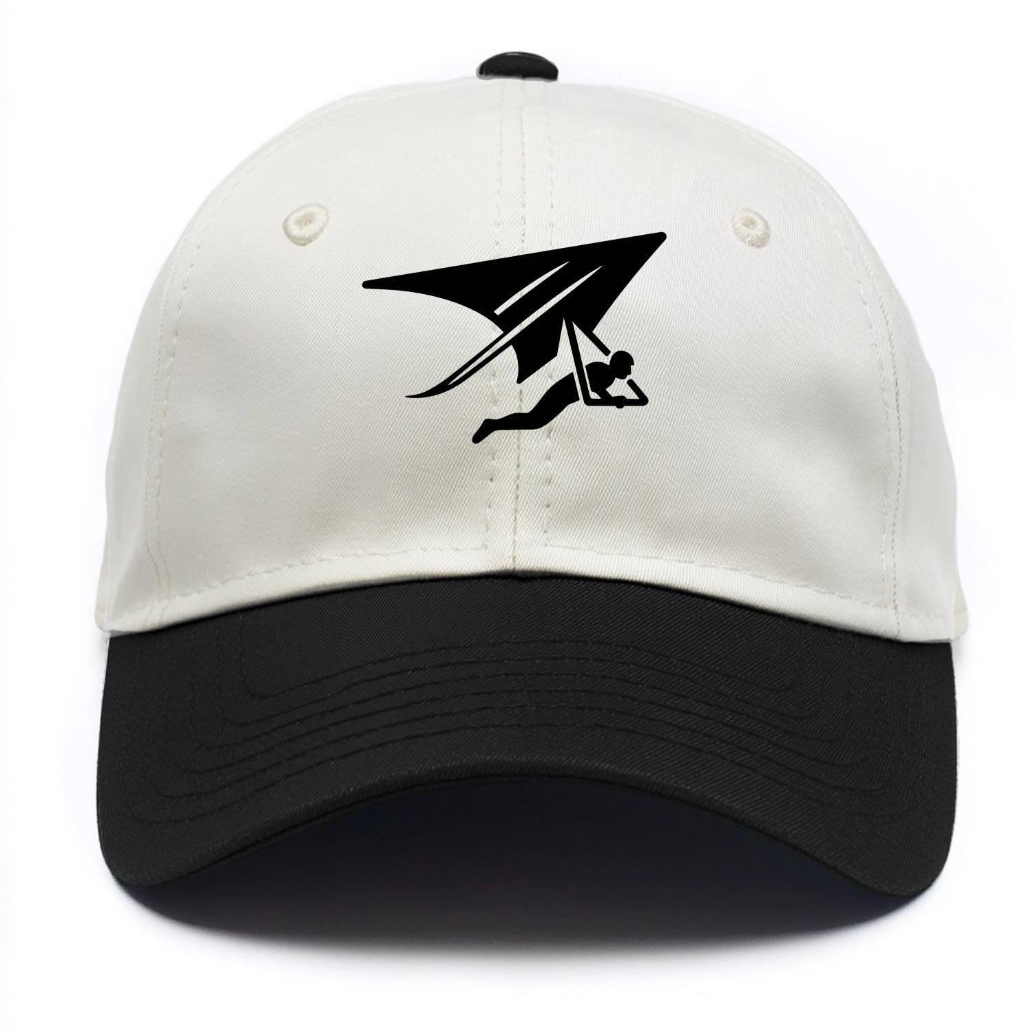 Hang glider soaring - Two Tone Cap - Black