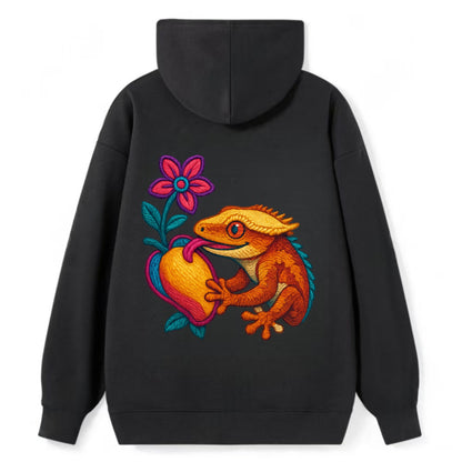 Crested Gecko - Classic Pullover Hoodie - Black
