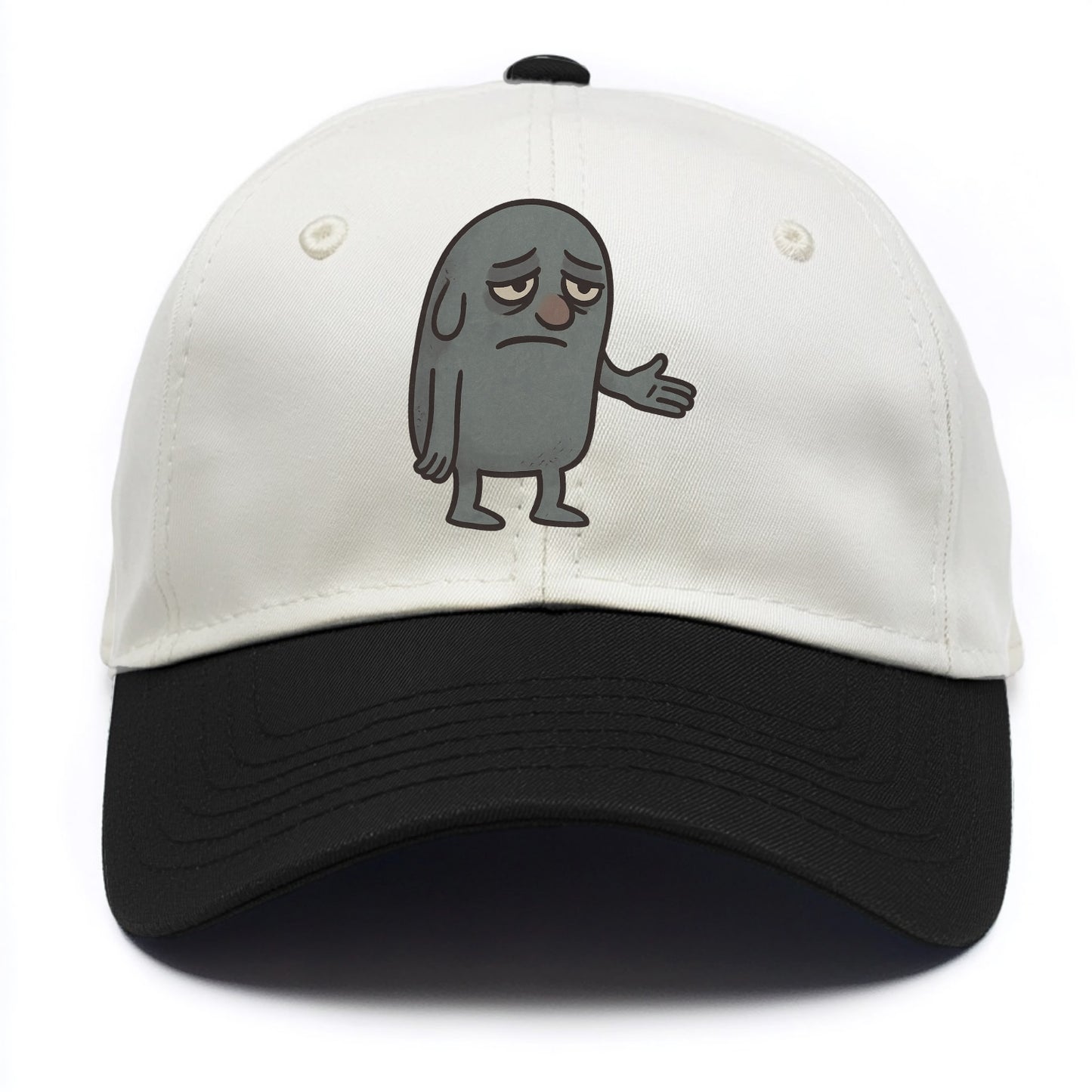 FOLLOWERS ARE GHOSTS | Transparent crowd following nobody - Two Tone Cap - Black