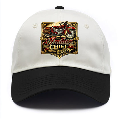 Classic Indian Chief - Two Tone Cap - Black