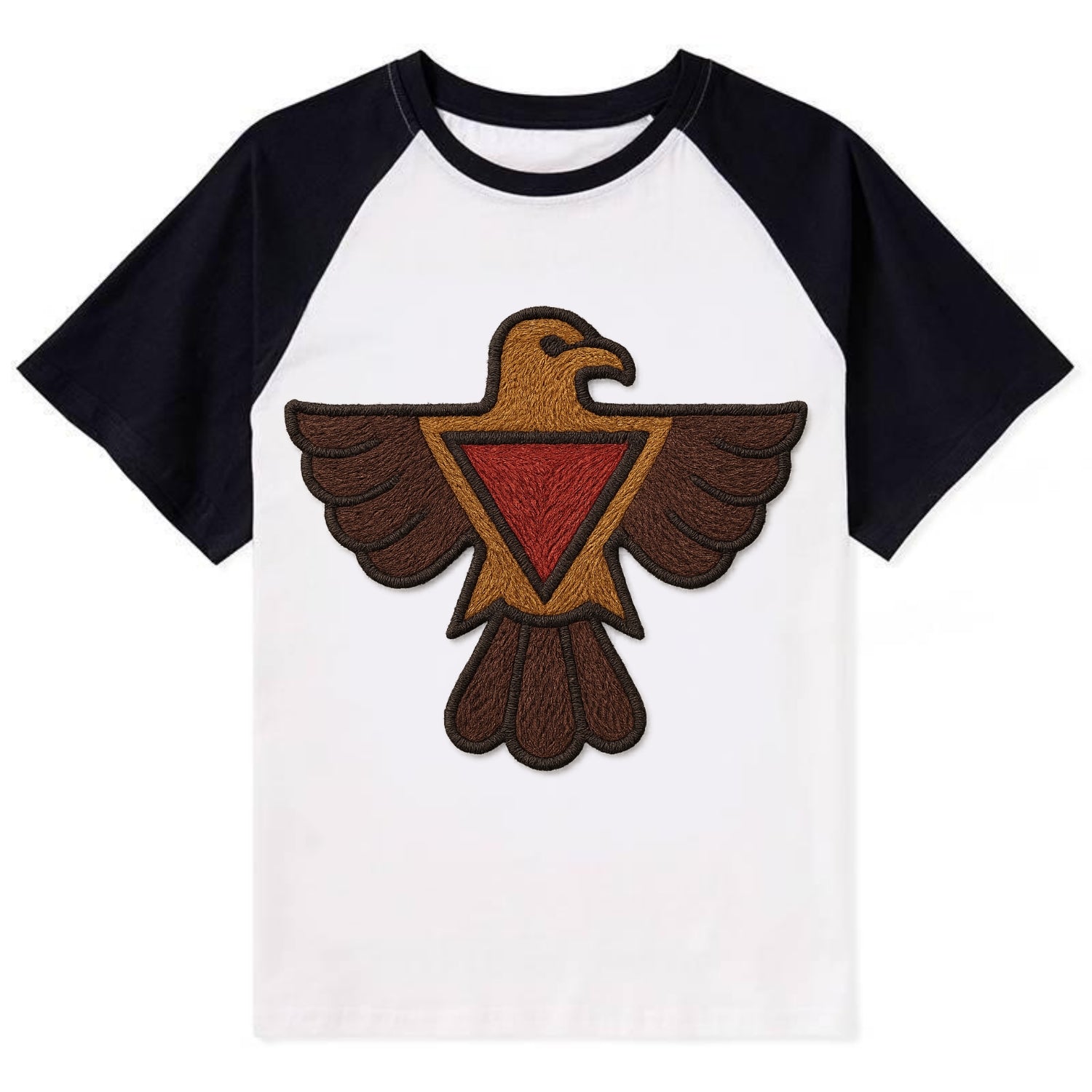 Thunderbird  - Contrast Raglan T-shirt - Black