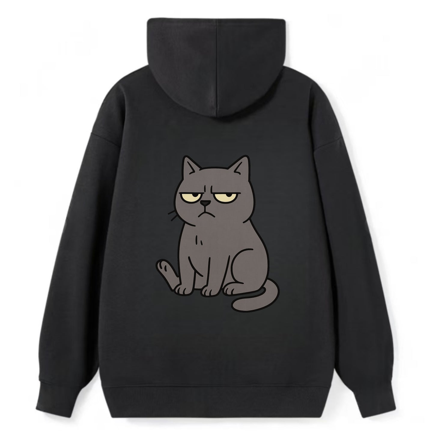 The Cat Judging Silently - Classic Pullover Hoodie - Black