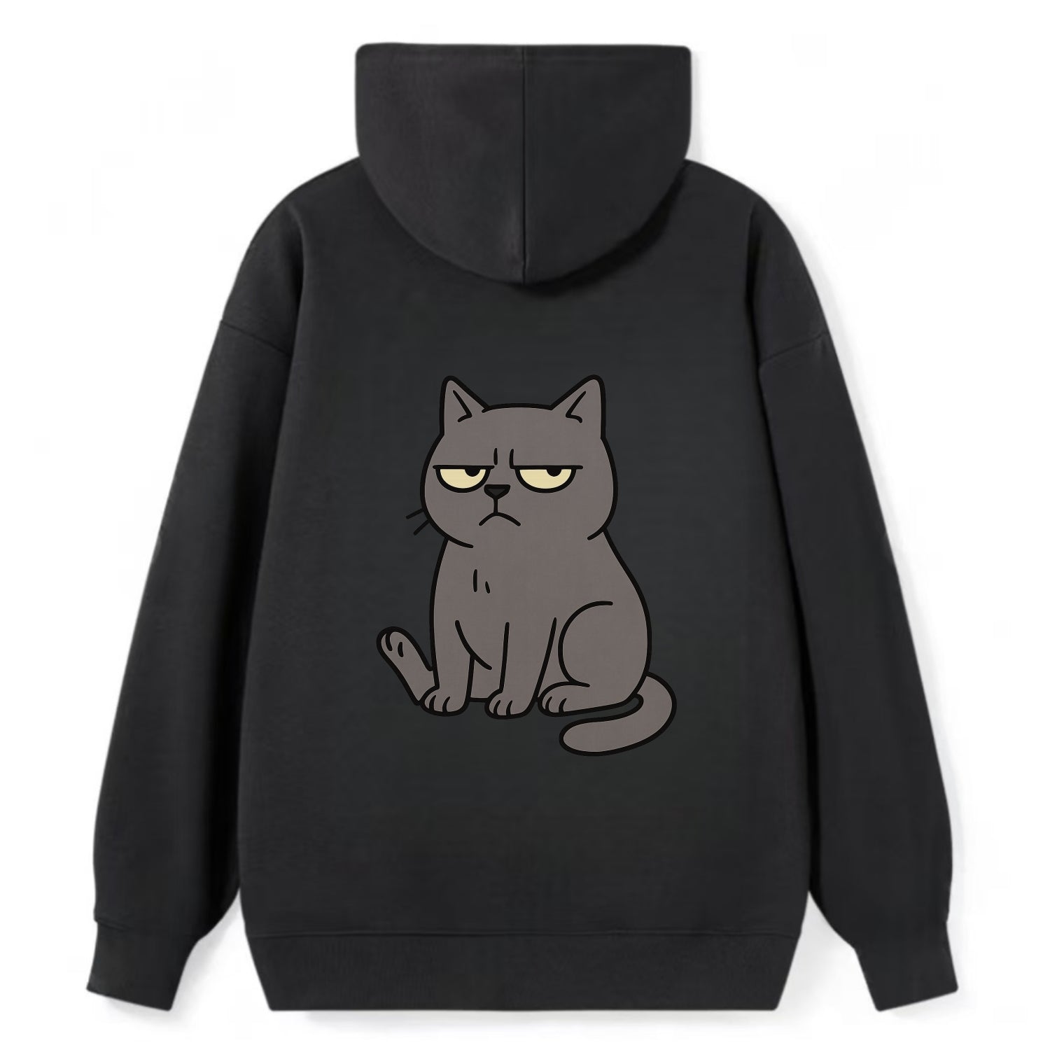 The Cat Judging Silently - Classic Pullover Hoodie - Black