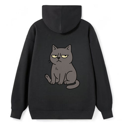 The Cat Judging Silently - Classic Pullover Hoodie - Black
