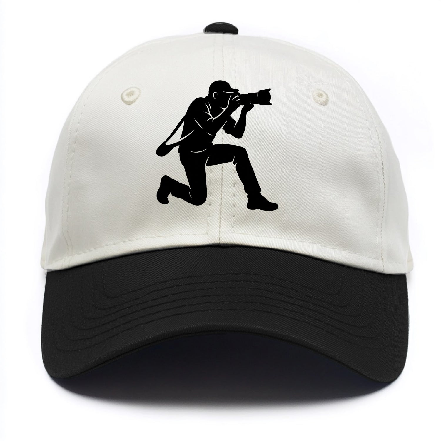 Photographer capturing perfect shot - Two Tone Cap - Black