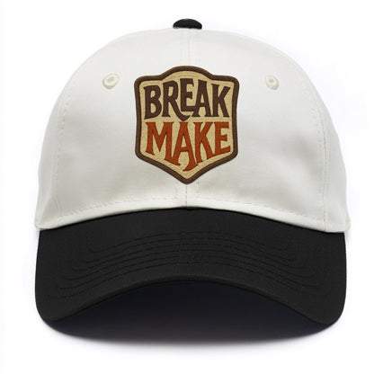 BREAK;MAKE THE RULES Rebel Red Snapback - Two Tone Cap - Black