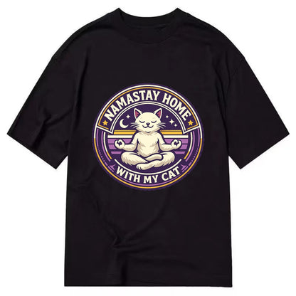 Zen Feline Retreat - Classic T-shirt - Black