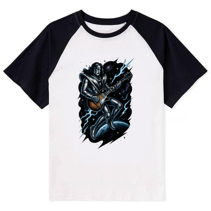 Ace in Zero Gravity - Contrast Raglan T-shirt - Black