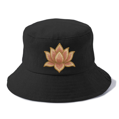 Lotus Flower - Bucket Hat - Black
