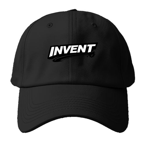 Bold typography design - INVENT - creating new things, originating - Baseball Cap