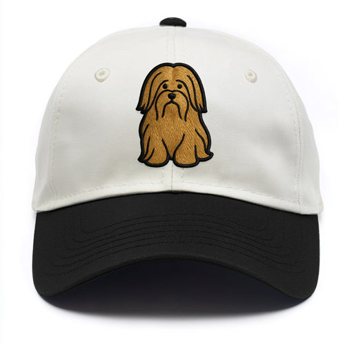Lhasa Apso - Trendy long-haired design w - Two Tone Cap