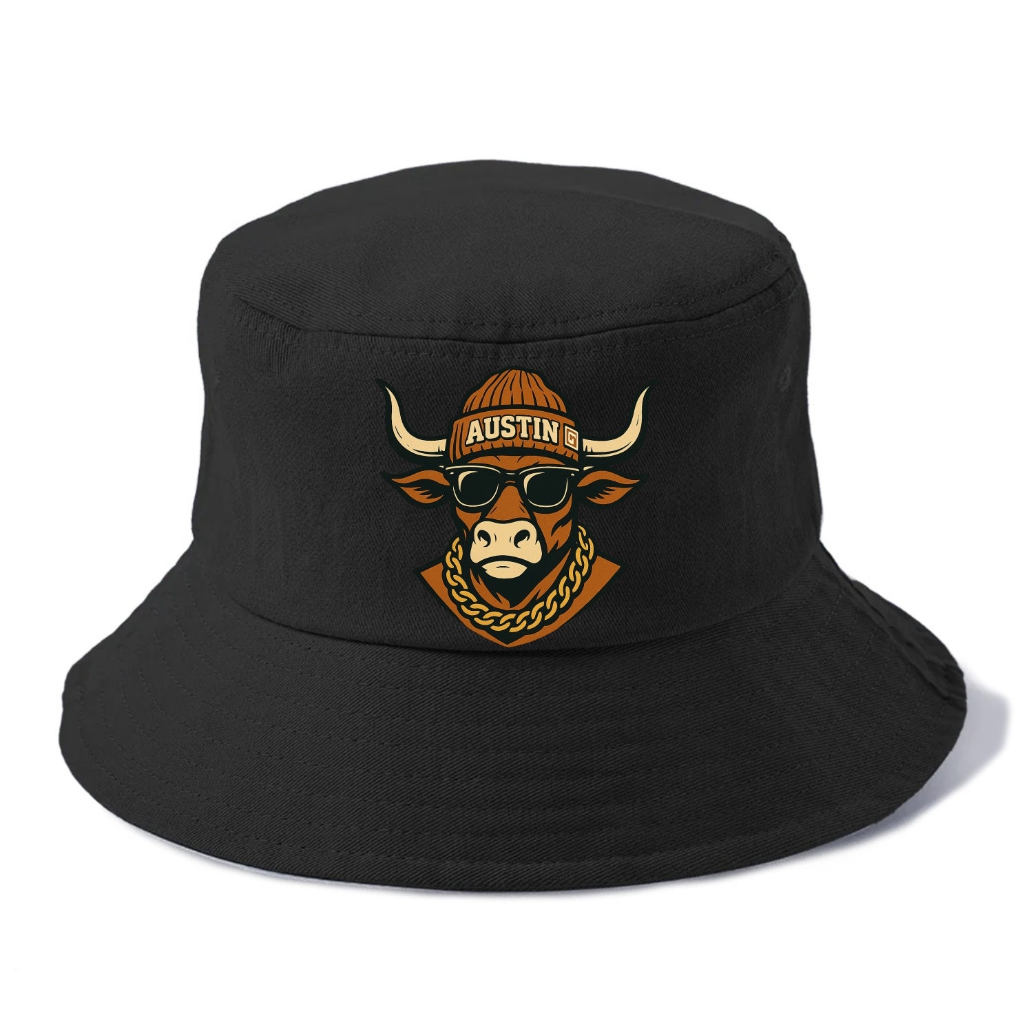 Austin Longhorn - Bucket Hat - Black