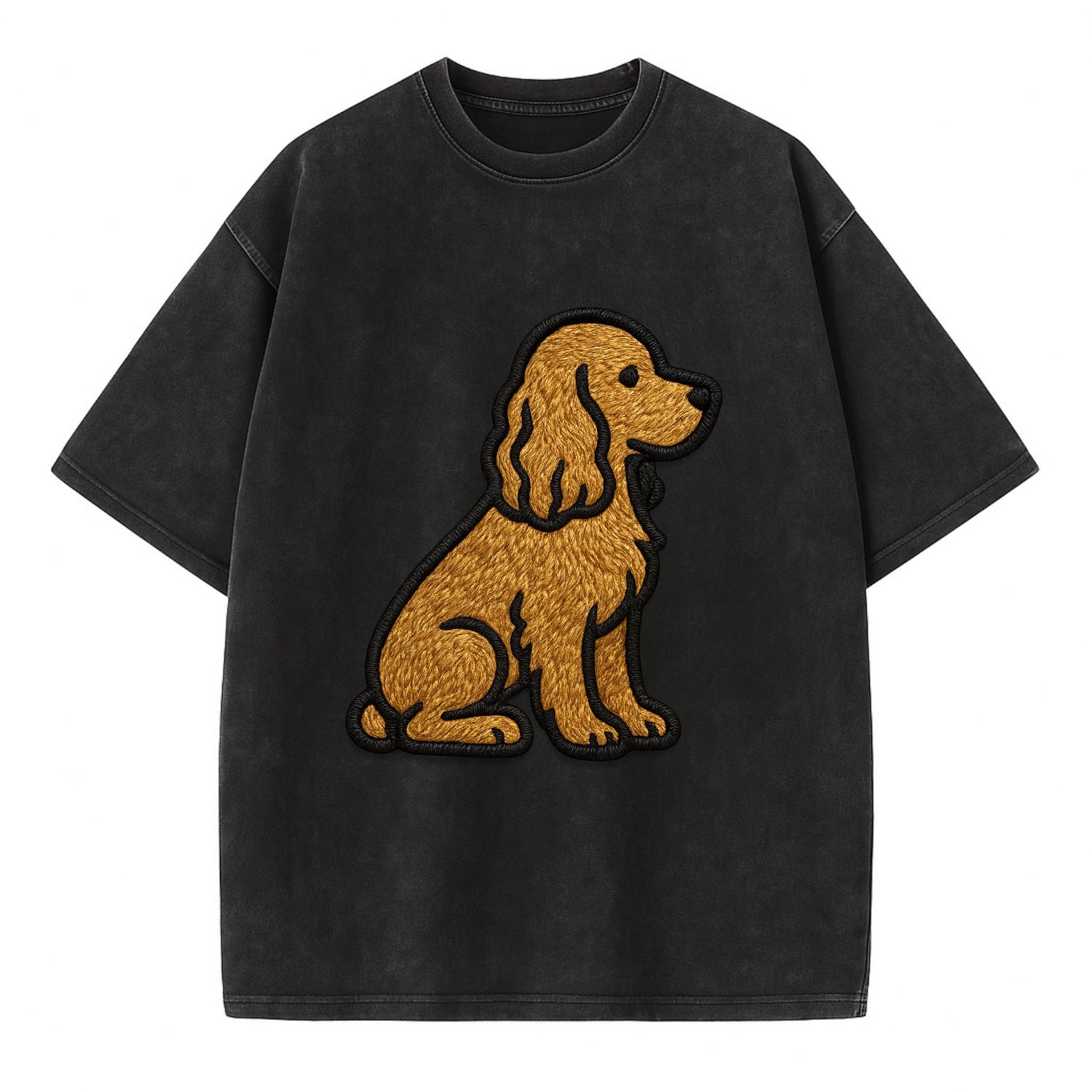 Cocker Spaniel - Contemporary spaniel de - Vintage T-shirt - Black