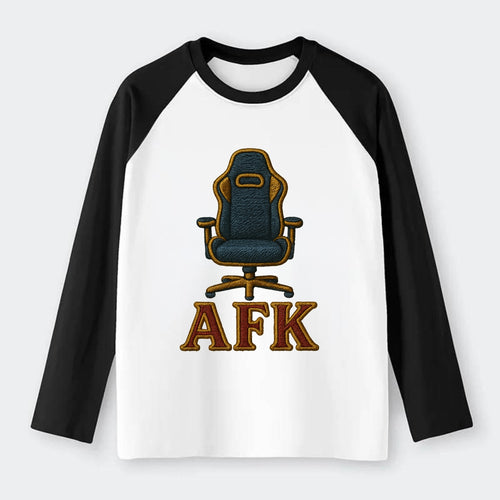 AFK   - Raglan Long Sleeve T-Shirt