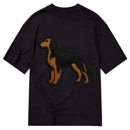 Gordon Setter - Modern setter silhouette - Classic T-shirt - Black