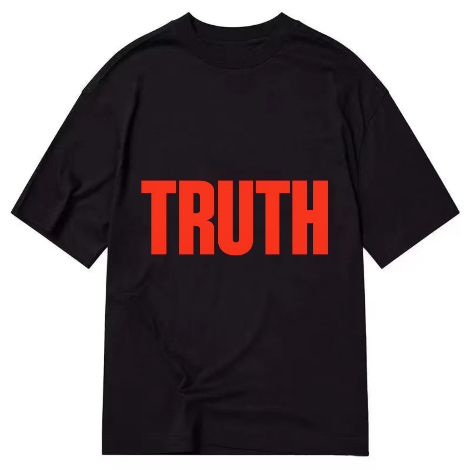 Bold typography design - "TRUTH" - honesty, reality - Classic T-shirt - Black