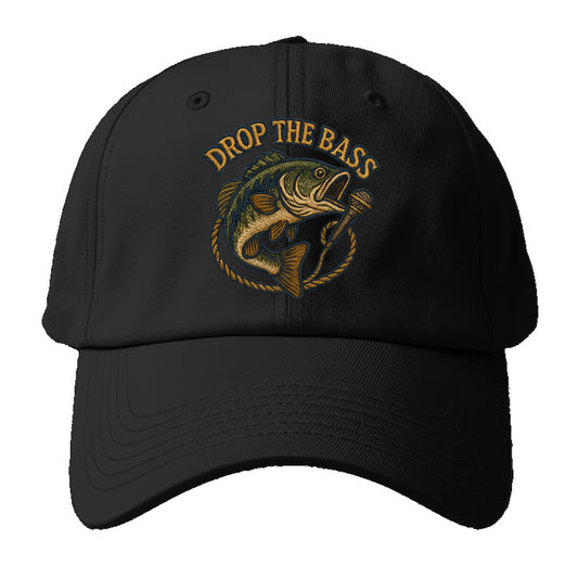 Drop The Bass  - Baseball Cap For Big Heads - Black