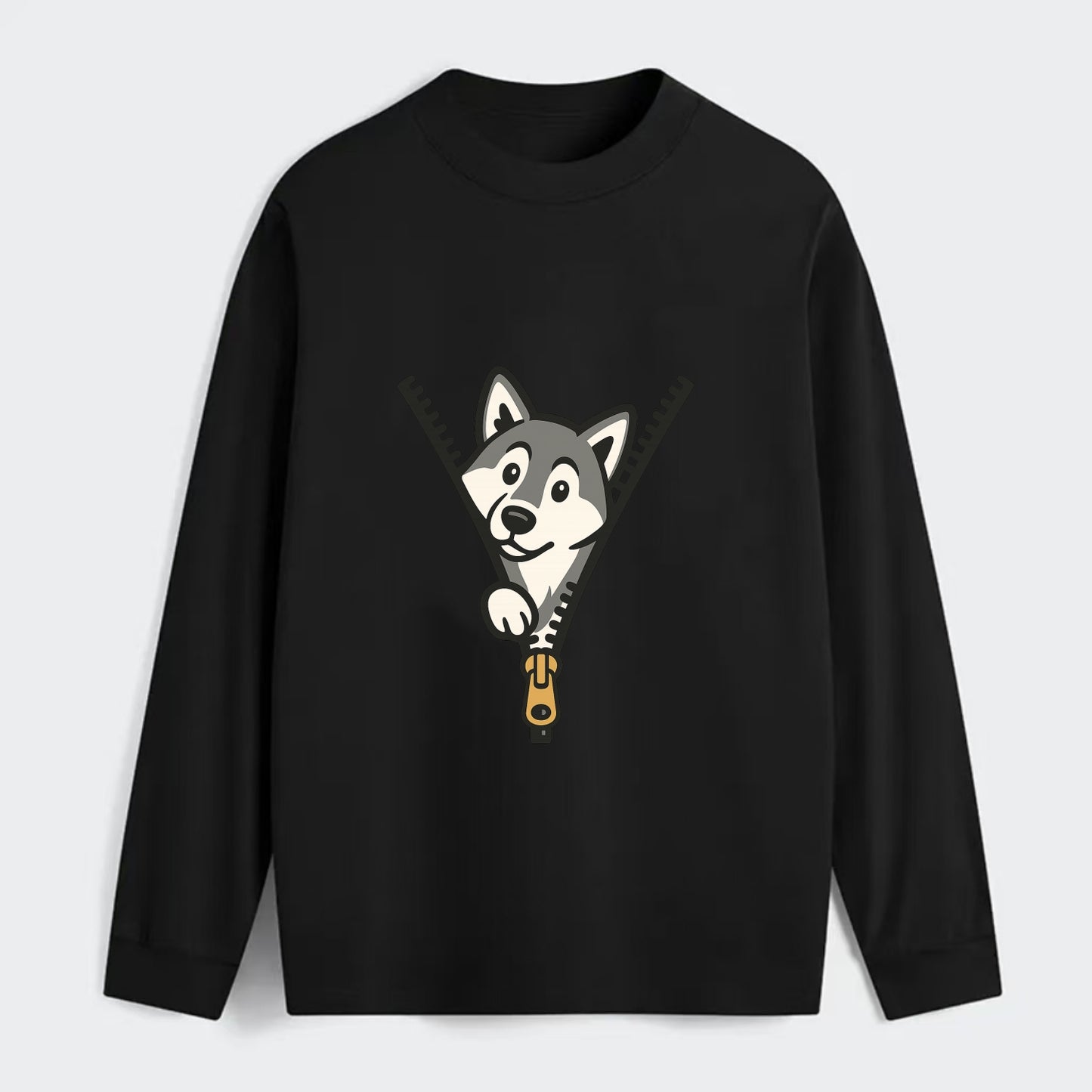 Alaskan Malamute - Classic Long Sleeve Shirt - Black