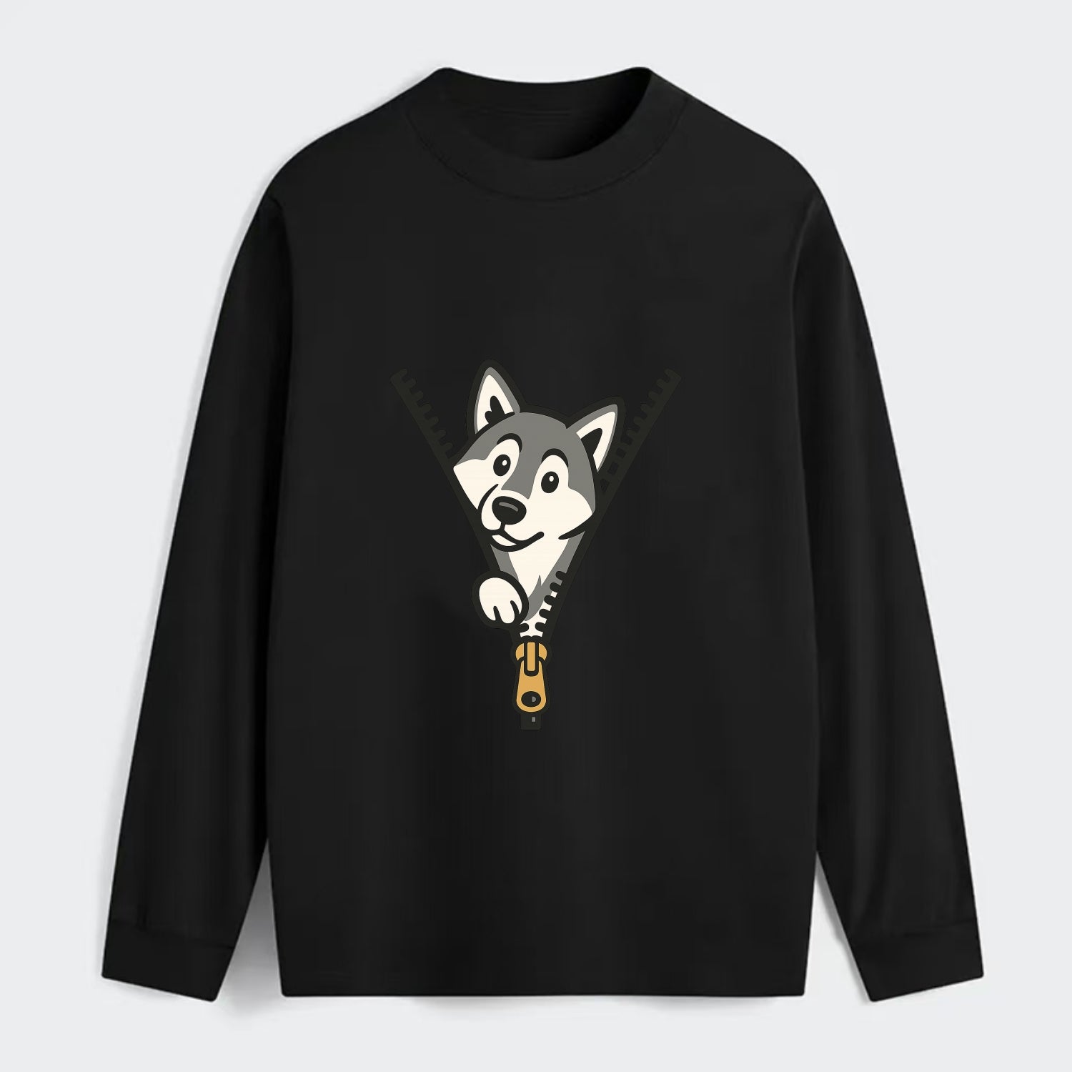Alaskan Malamute - Classic Long Sleeve Shirt - Black