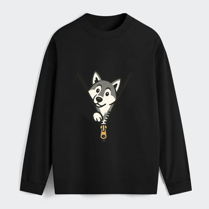 Alaskan Malamute - Classic Long Sleeve Shirt - Black
