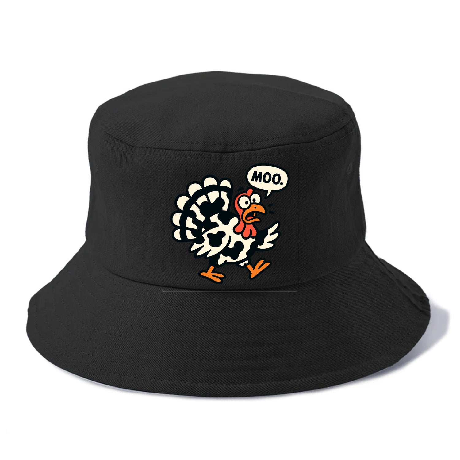 Mooing Turkey - Bucket Hat - Black