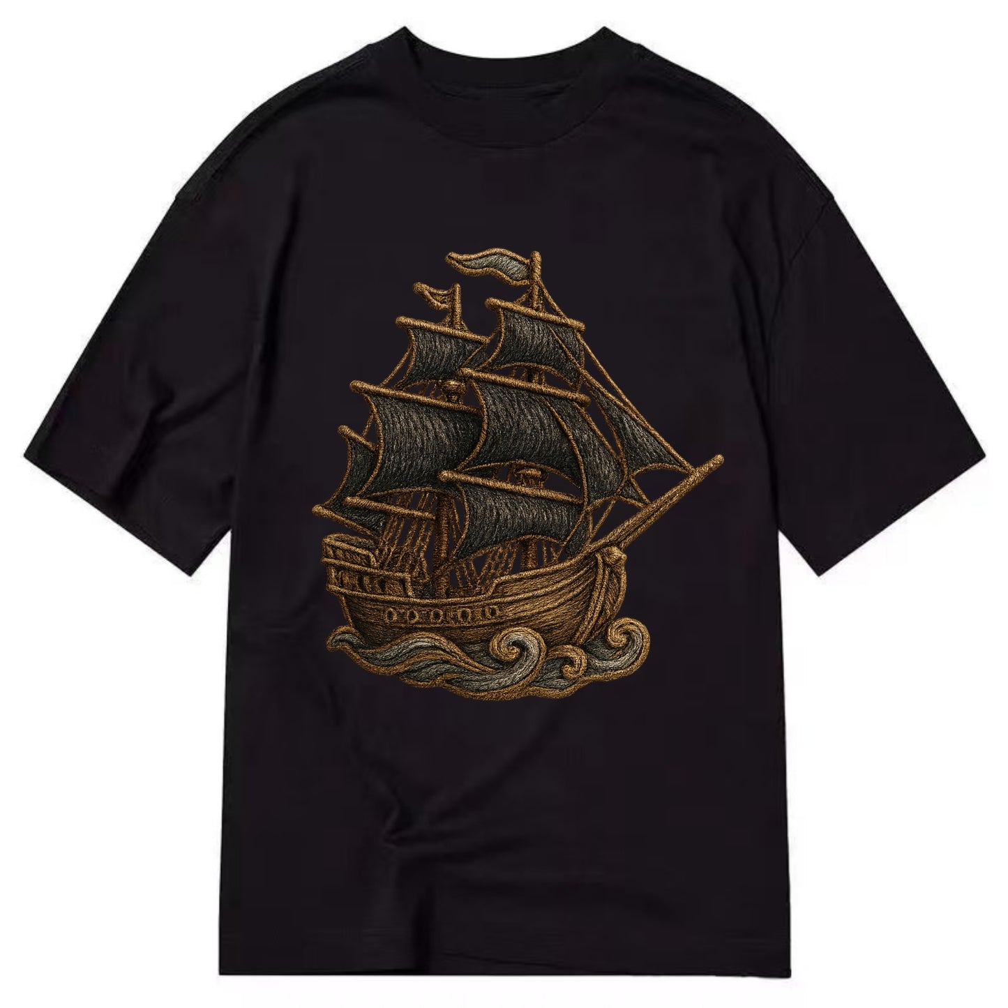 Pirate Ship  - Classic T-shirt - Black