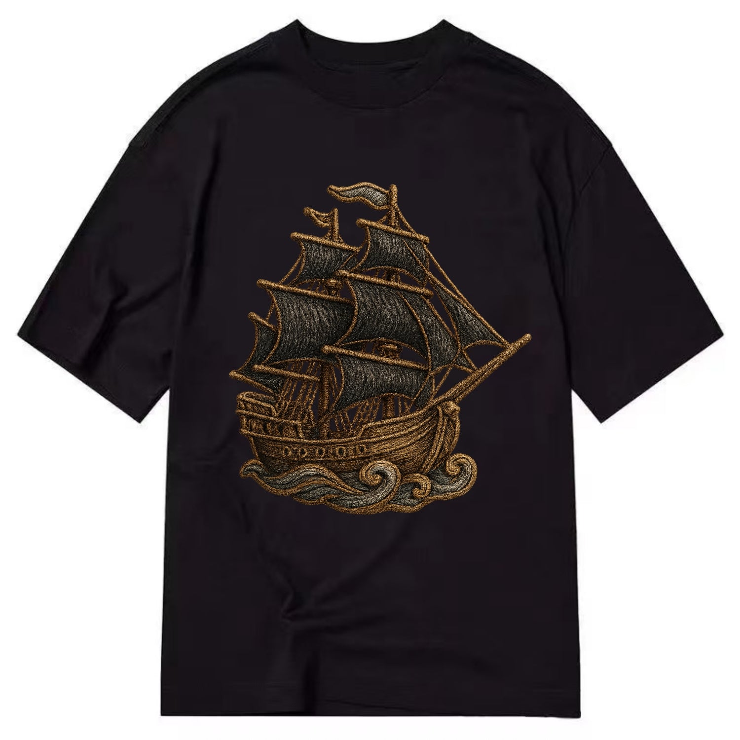 Pirate Ship  - Classic T-shirt - Black