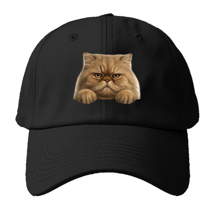Persian Cat  - Baseball Cap For Big Heads - Black