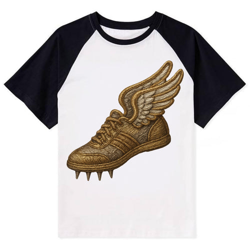 Track Shoe  - Contrast Raglan T-shirt