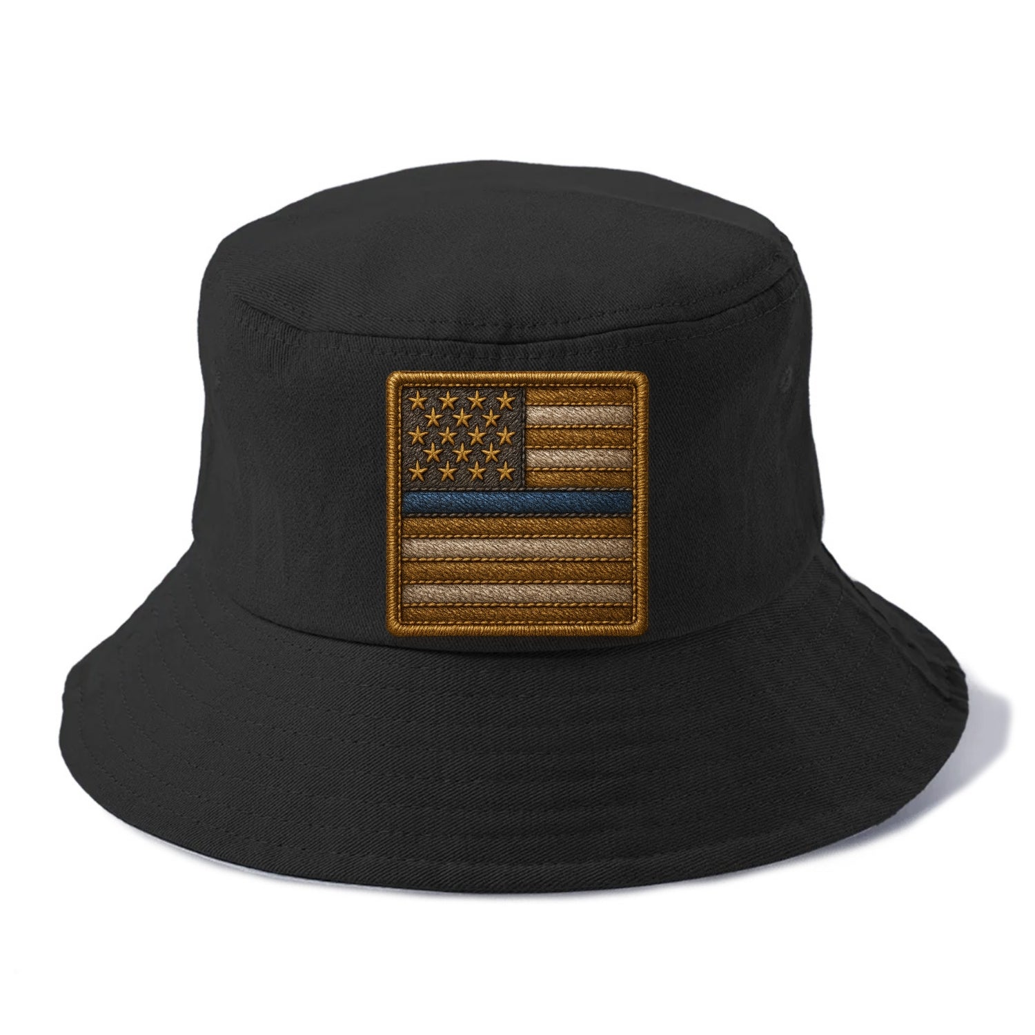 Thin Blue Line  - Bucket Hat - Black