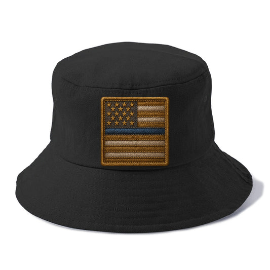 Thin Blue Line  - Bucket Hat - Black