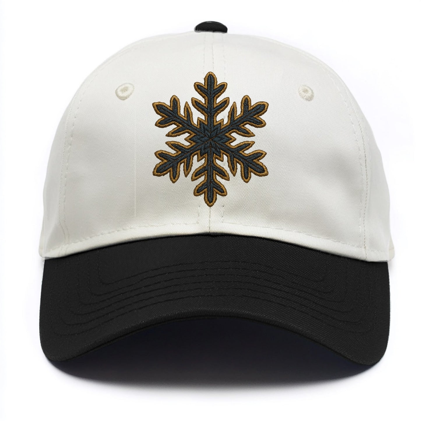 Snowflake  - Two Tone Cap - Black