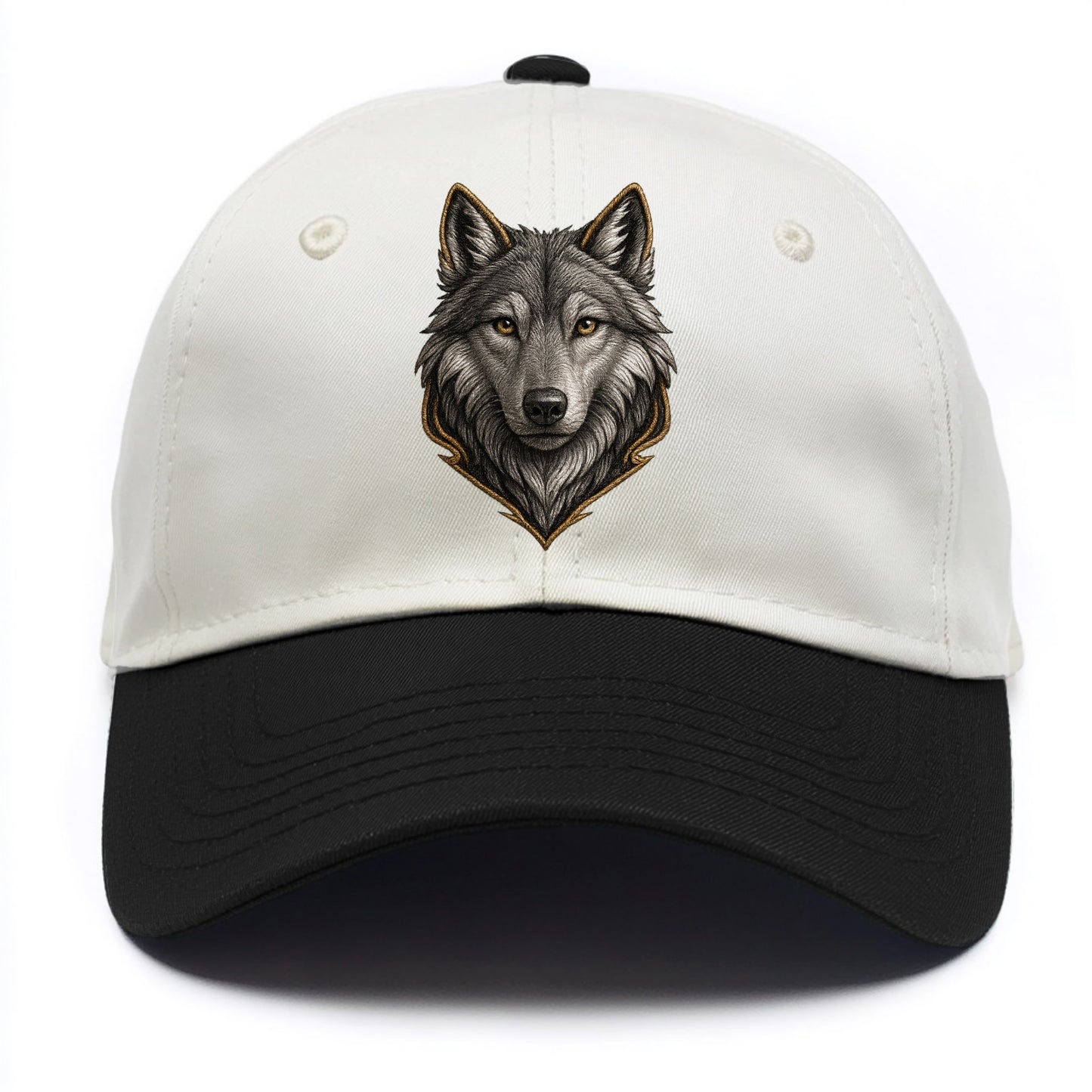 Wolf Totem  - Two Tone Cap - Black